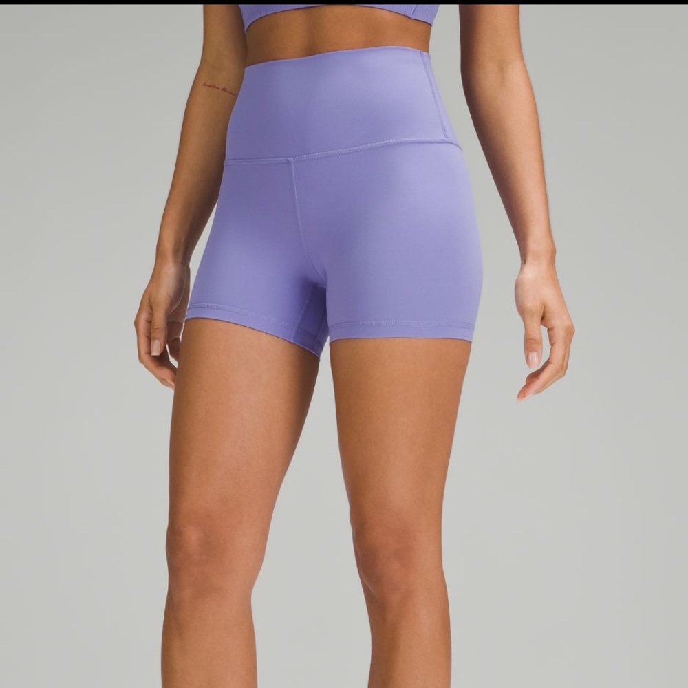 Brand new Lululemon Align 4” shorts dark lavender size 6